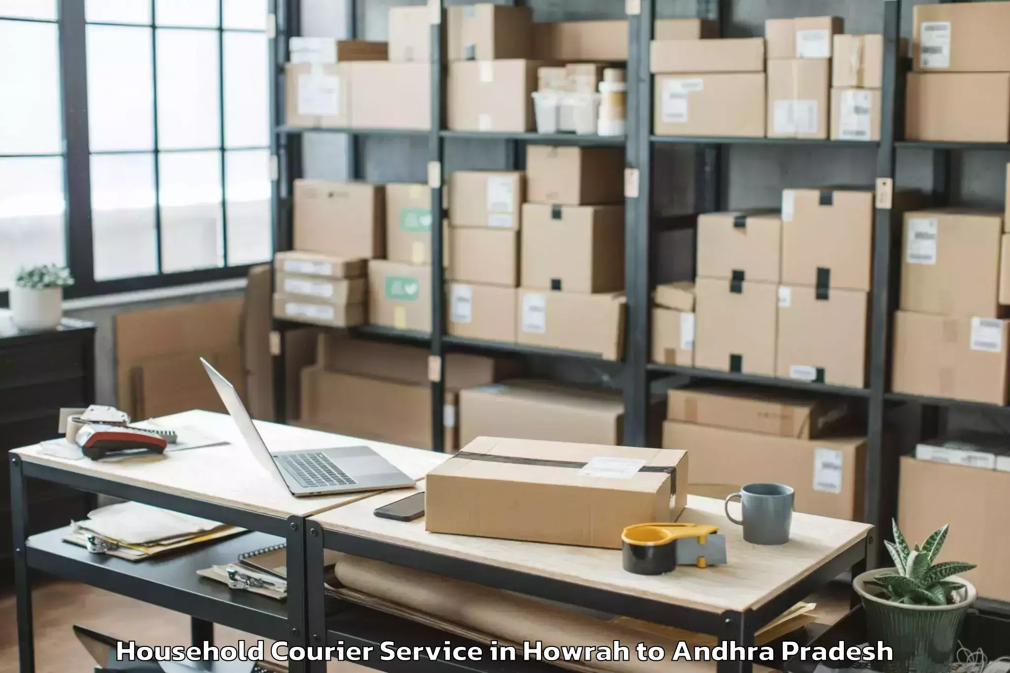 Top Howrah to Visakhapatnam Port Household Courier Available